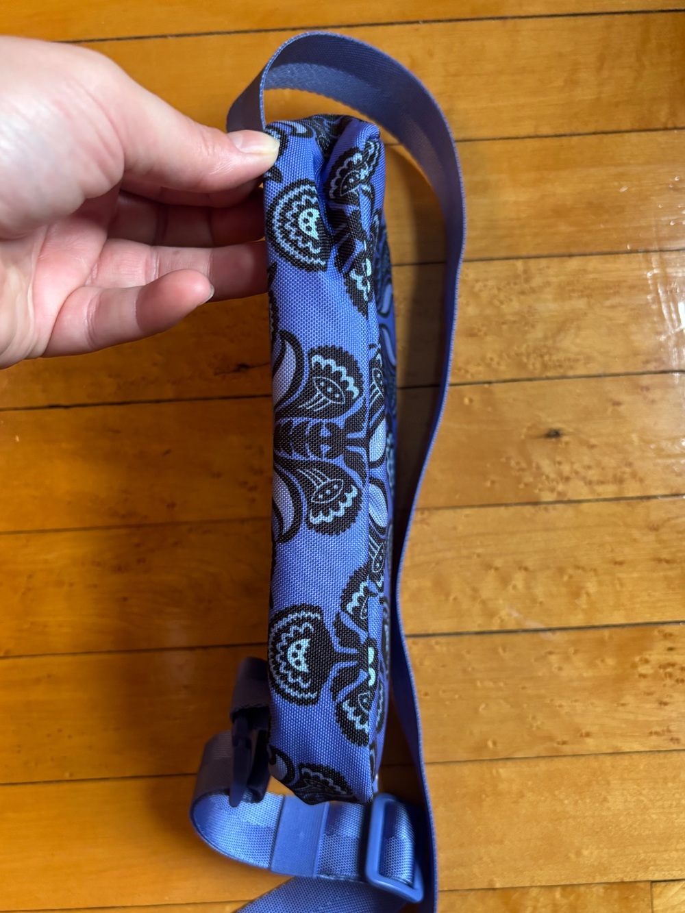 NWOT Vera Bradley Lighten Up Large Cube Belt Bag | Floral Blue Fanny Pack - Picture 9 of 16
